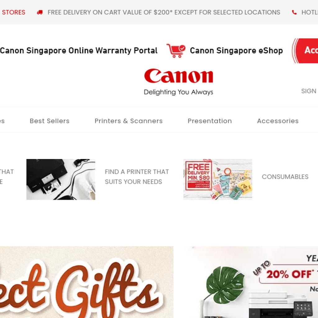 Canon 佳能 新加坡